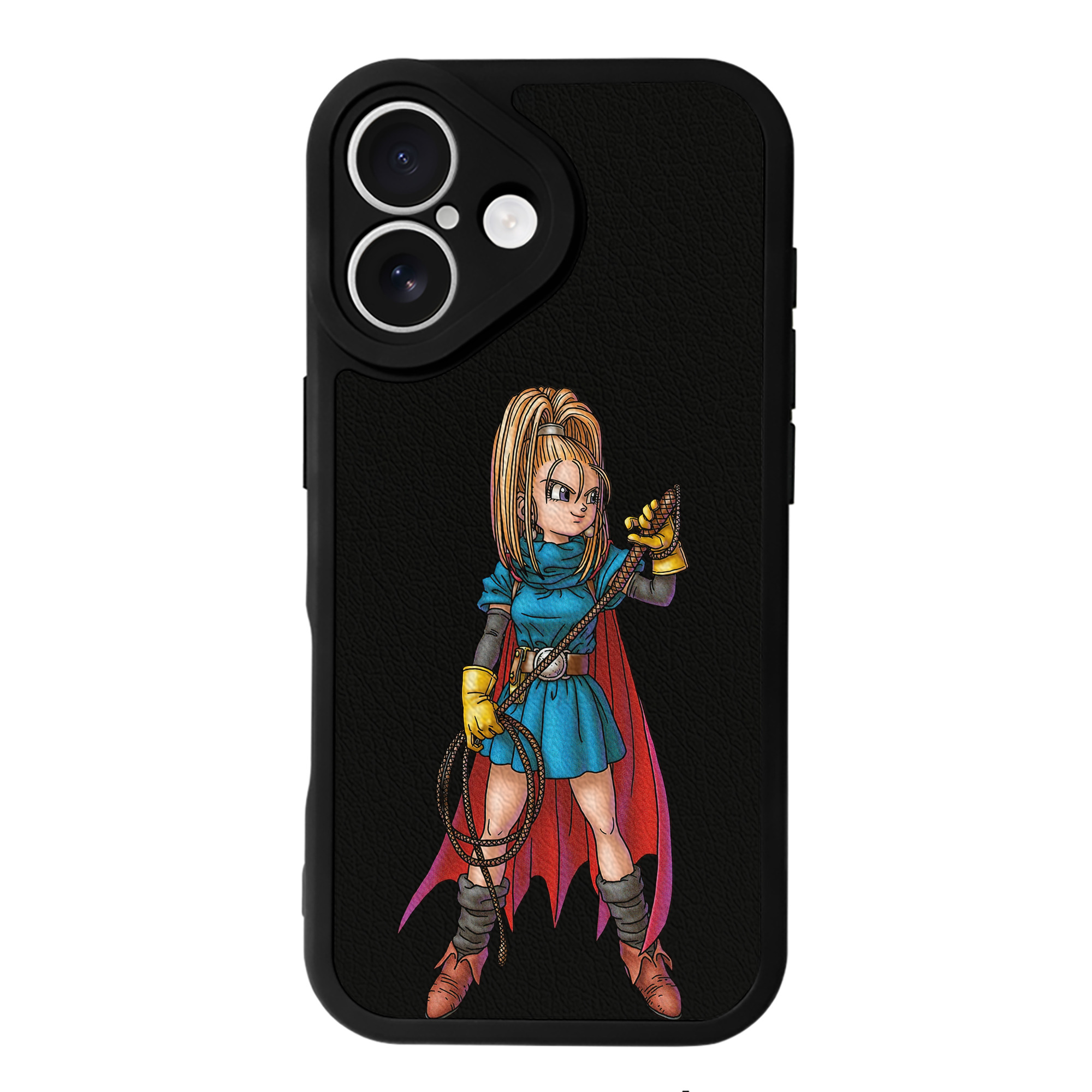 （画像用） ドラゴンクエスト Doragon Kuesuto Dragon Quest 【iPhone 16シリーズ対応】シリコンスマホケース（レザー調） 材質：シリコン